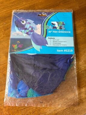 30" Fish Windsock – Blue